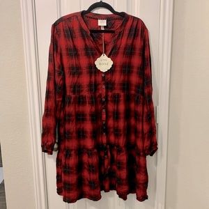 NWT Knox Rose Plaid Dress